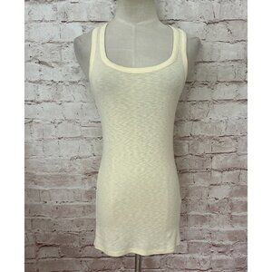 MICHAEL STARS Womens Racerback Tank Top One Size Style 6150 Beeswax Yellow NEW